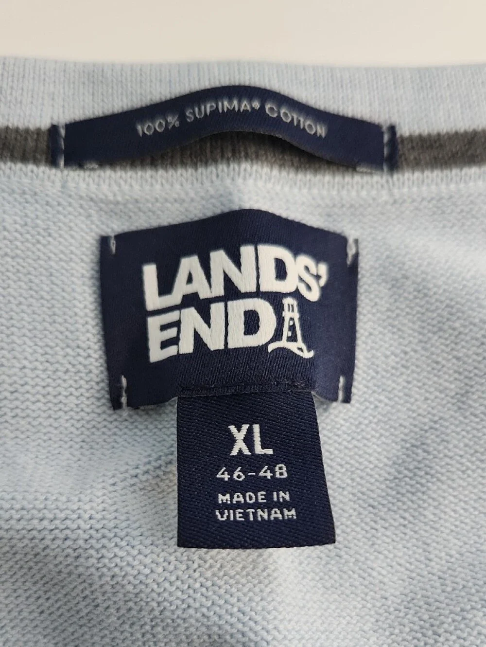 7 Lands End Men's V-Neck Sweaters - Multiple Colors